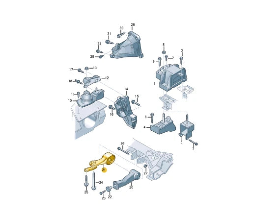 NEW VOLKSWAGEN SHARAN 7M GEARBOX MOUNT BRACKET 7M3399201J ORIGINAL