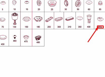 new mercedes-benz slk r170 water drain 36mm a1706280069 original