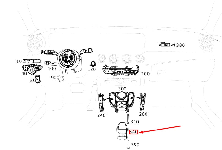 NEW MERCEDES-BENZ E C238 TOUCH PAD CONTROL PANEL UNIT A2139005229