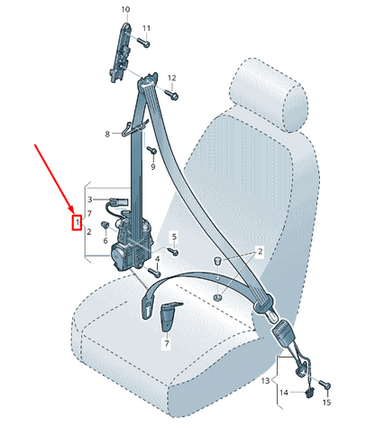 new audi a6 avant c7 front left seatbelt 4g8857705hq0v 4g8857705h q0v original