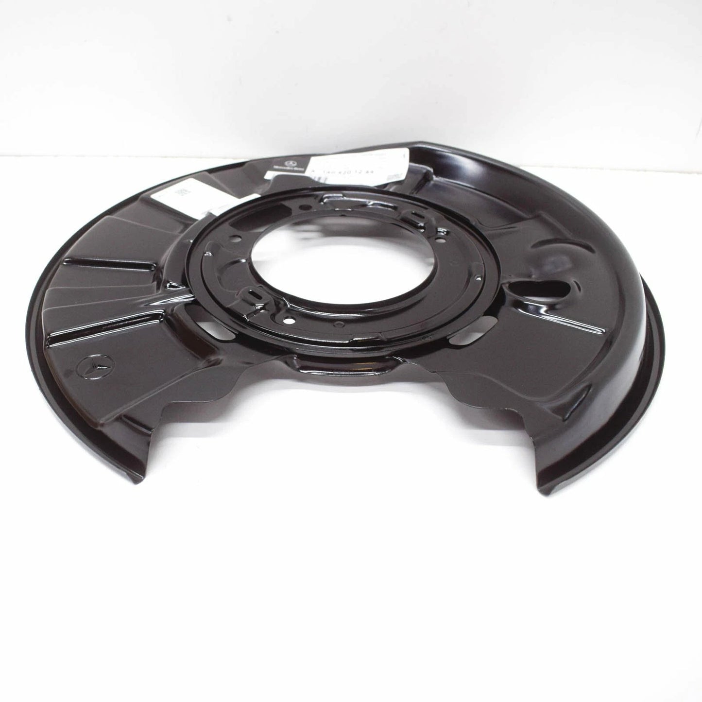NEW MB S W140 REAR LEFT WHEEL BRAKE PROTECTIVE PLATE A1404201244 ORIGINAL
