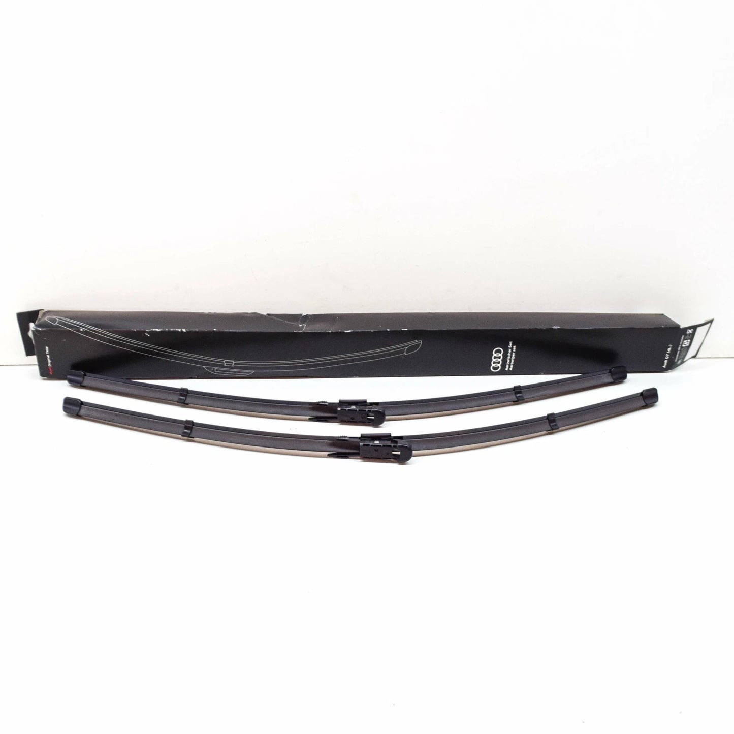 NEW AUDI Q7 4L FRONT AERODYNAMIC WIPER BLADES SET LHD 4L1998002