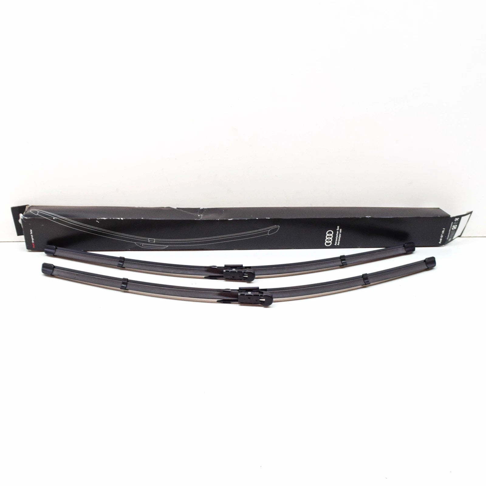 NEW AUDI Q7 4L FRONT AERODYNAMIC WIPER BLADES SET LHD 4L1998002