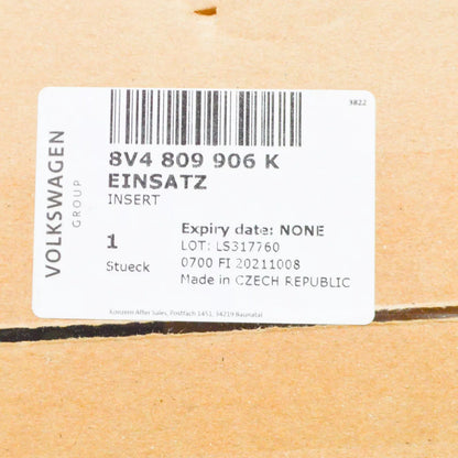 NEW AUDI A3 S3 8V FUEL TANK FILLER HOUSING INSERT 8V4809906K