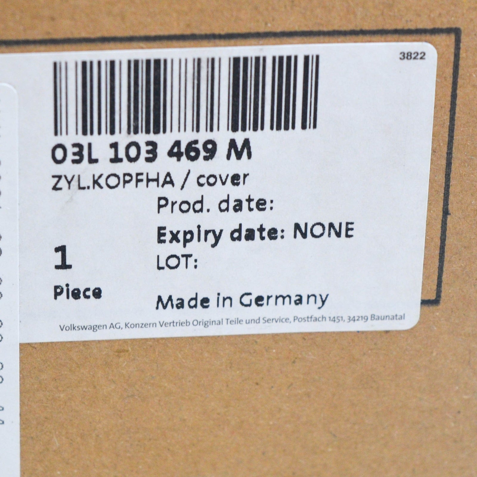 new audi q5 8r engine cylinder head cover 03l103469m original