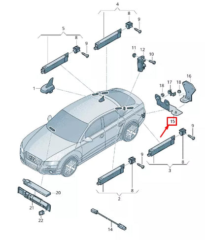 NEW AUDI RS7 SPORTBACK 4G LEFT AERIAL RETAINER 4G8035525A