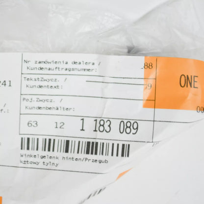 NEW BMW 7 E38 HEADLIGHT REAR ANGLE JOIN 1183089 63121183089 ORIGINAL