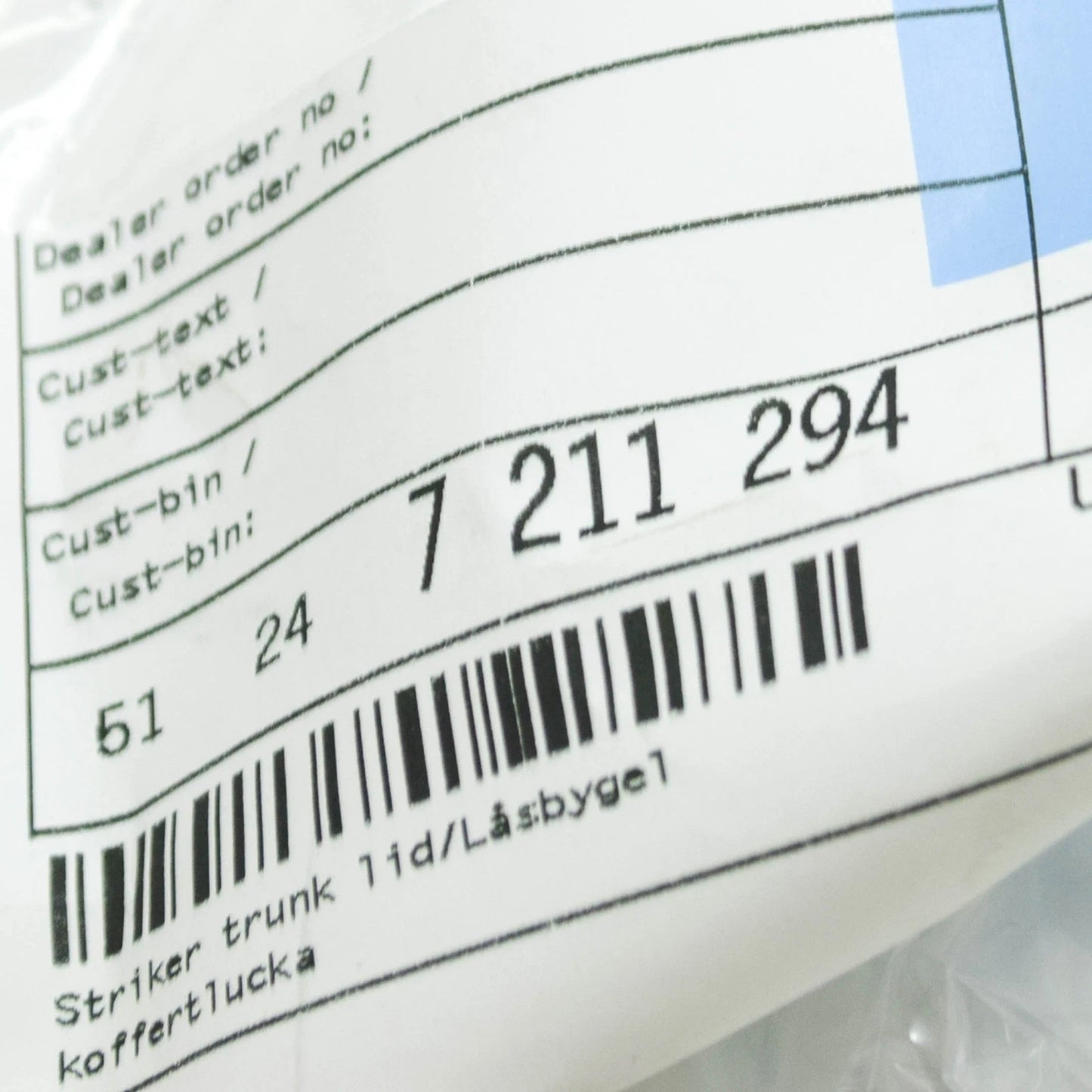 NEW BMW X3 F25 TRUNK LID STRIKER 51247211294 7211294 ORIGINAL