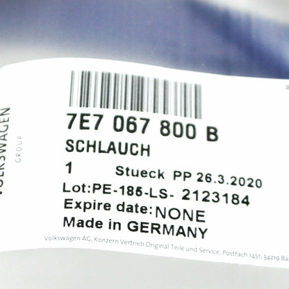 NEW VW TRANSPORTER T6 CAMPERVANS FRESH WATER TANK HOSE 7E7067800B ORIGINAL