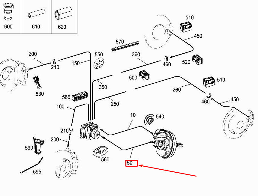 new mercedes-benz glc x253 brake line a2534200926 original
