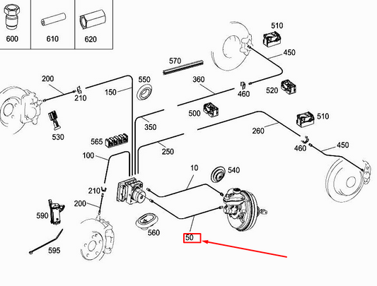 new mercedes-benz glc x253 brake line a2534200926 original