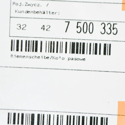 NEW BMW 3 E46 1.6I WATER PUMP PULLEY 32427500335 ORIGINAL