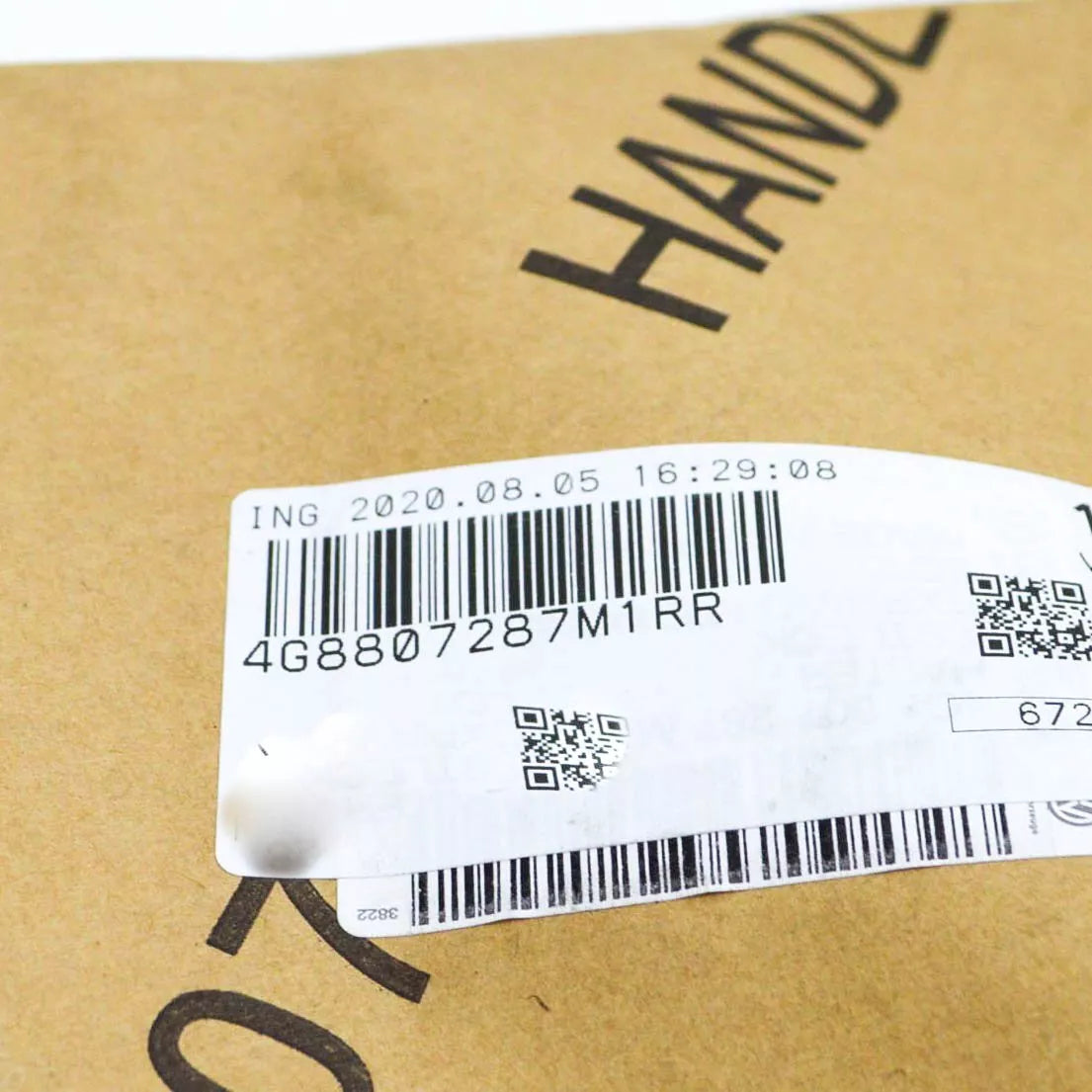 NEW AUDI A7 4G FRONT BUMPER NUMBER PLATE FILLER 4G8807287M1RR ORIGINAL