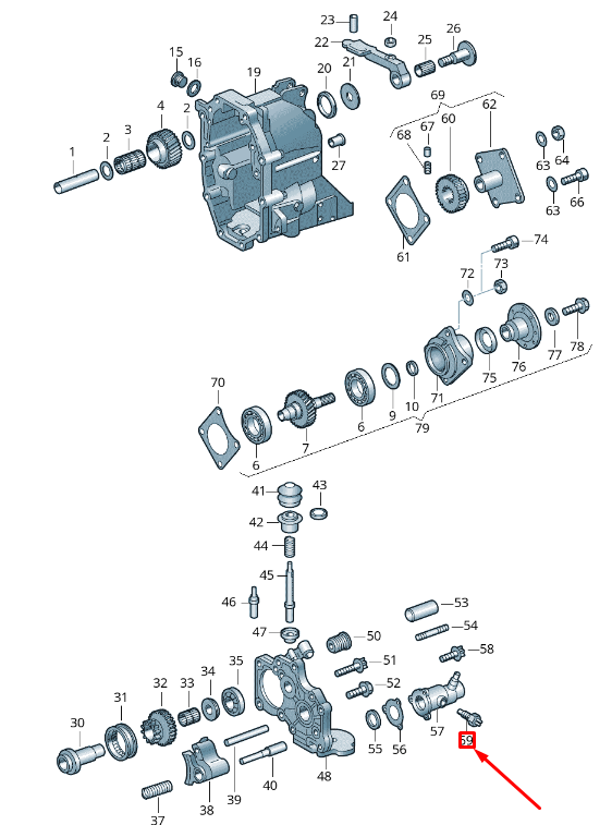 NEW VOLKSWAGEN CRAFTER 2F MK1 REVERSE LIGHT SWITCH 0B7919827B ORIGINAL