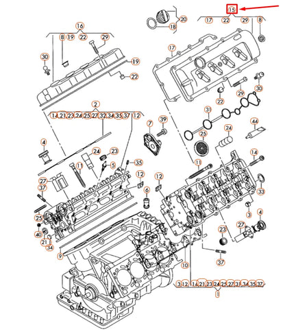 NEW AUDI A6 C6 LEFT CYLINDER HEAD COVER WITH GASKET 079103471AT ORIGINAL