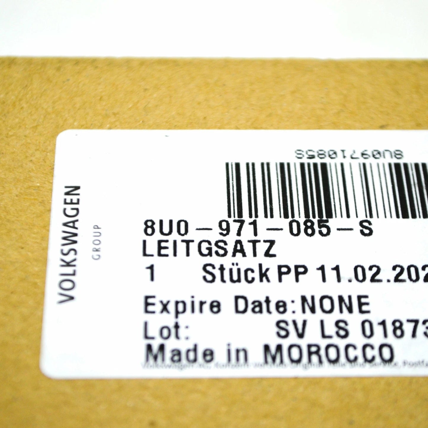 NEW AUDI Q3 8U FRONT BUMPER PARK SENSORS WIRING HARNESS 8U0971085S 2017