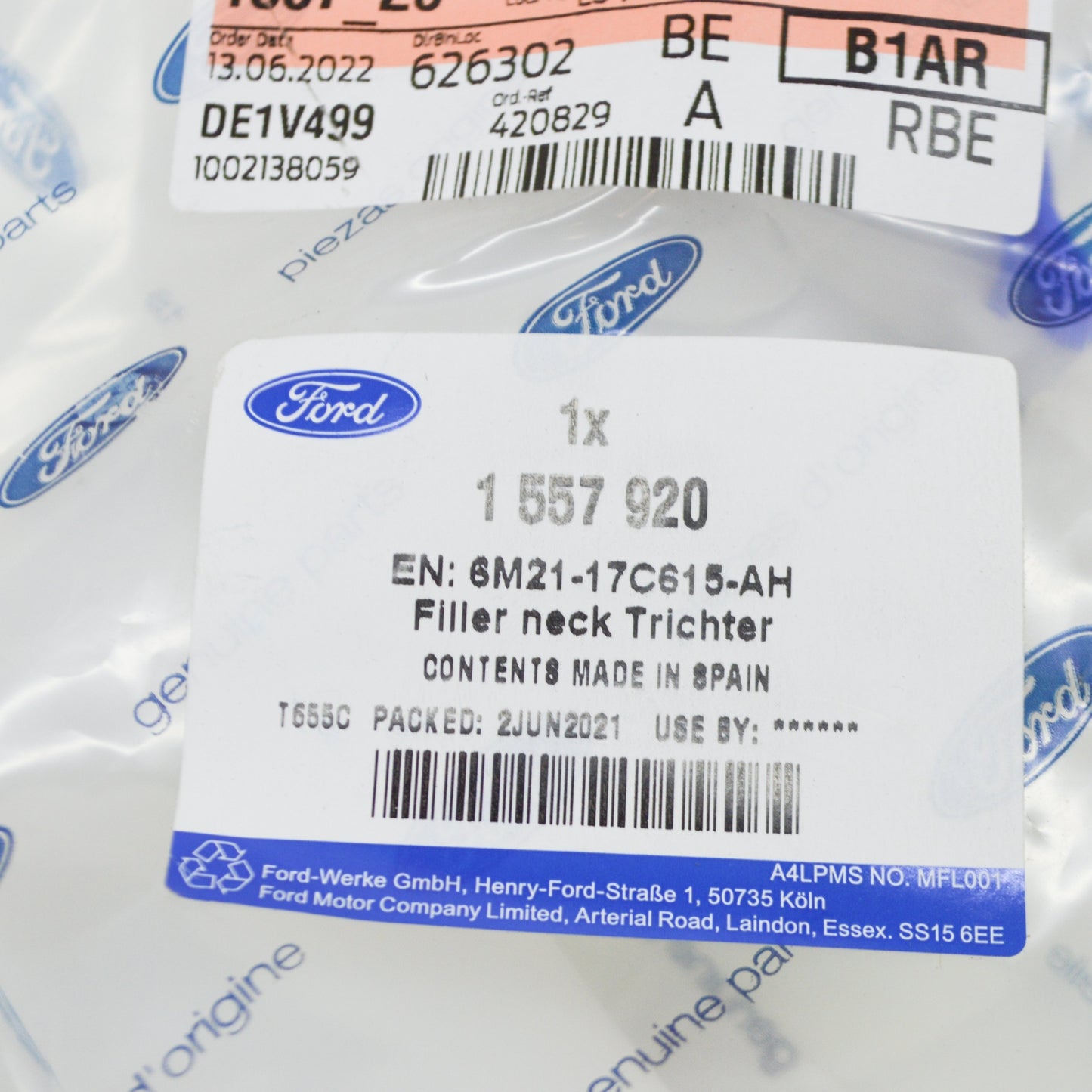 new ford mondeo mk4 water reservoir filler assy 6m21-17c615-ah 1557920 original