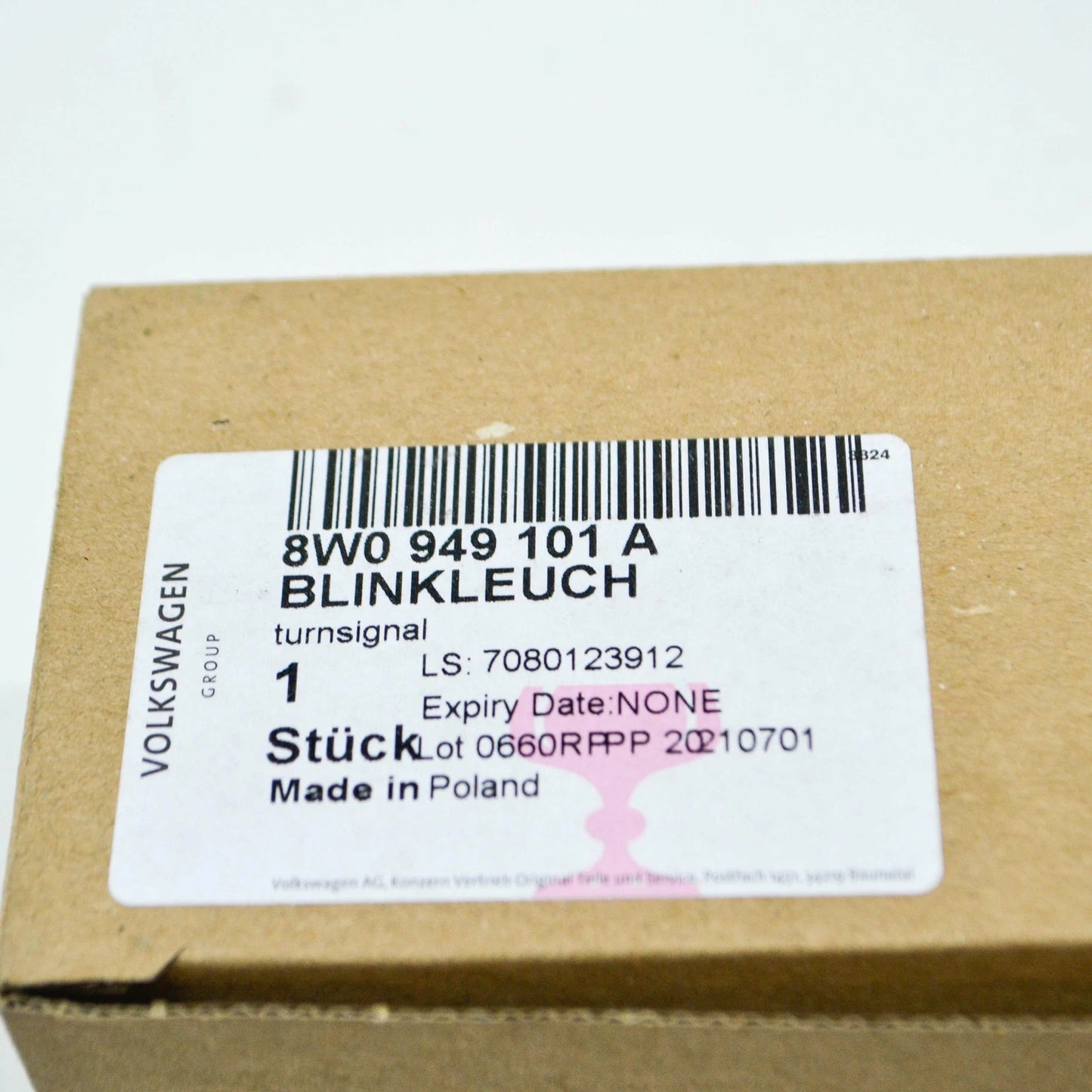 NEW AUDI A4 B9 FRONT LEFT DOOR MIRROR TURN INDICATOR SIGNAL 8W0949101A