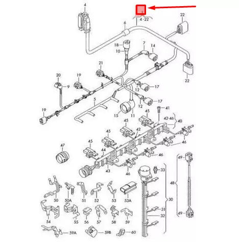 NEW VW PASSAT B6 3C ADAPTER CABLE LOOM 1KD971658