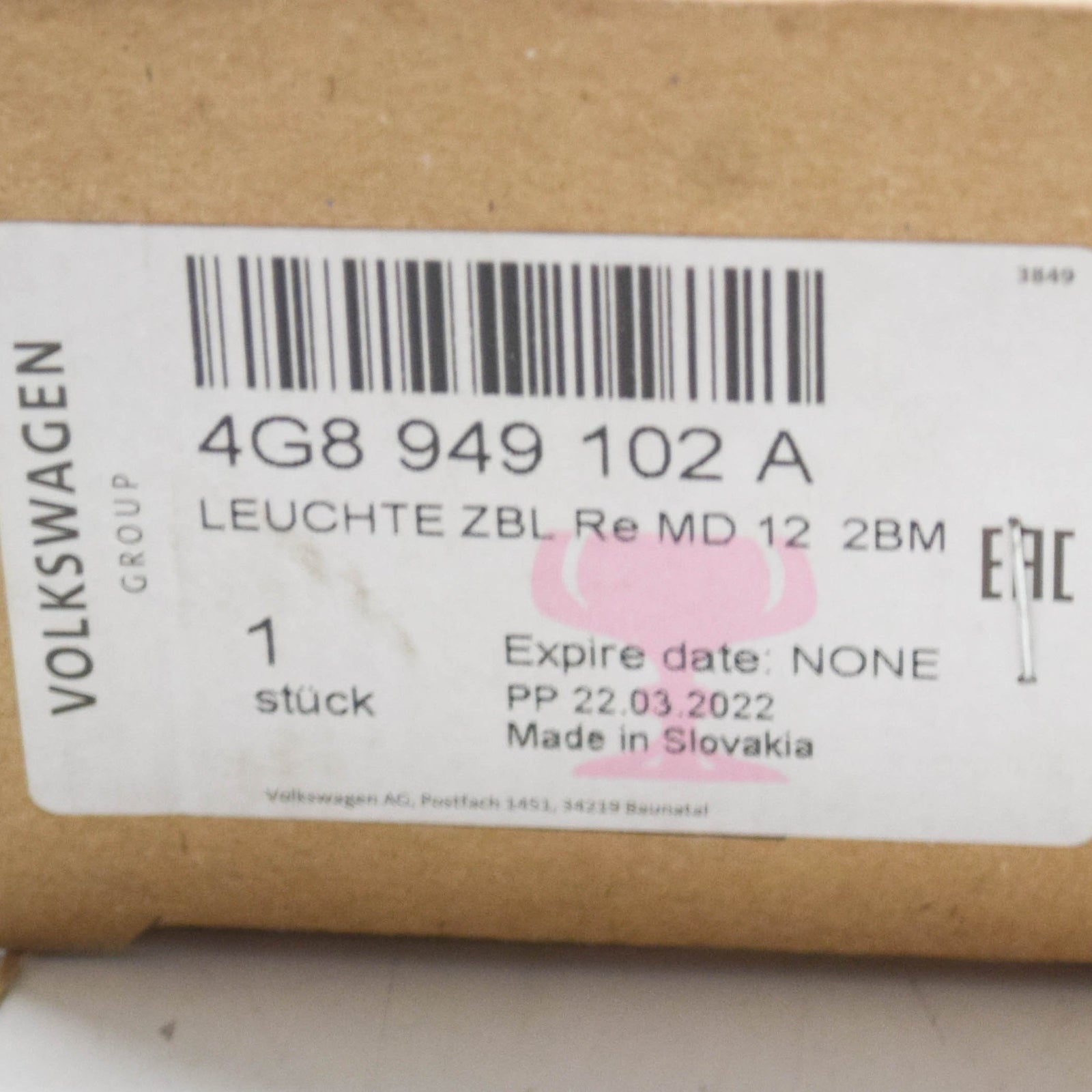 NEW AUDI A7 4G RIGHT WING MIRROR TURN INDICATOR 4G8949102A ORIGINAL