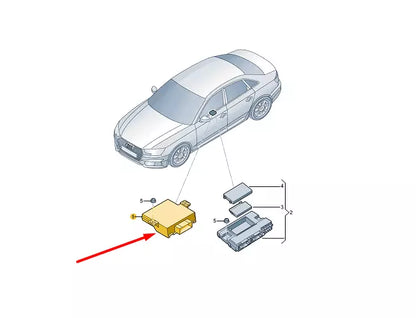 NEW AUDI A4 AVANT B9 GATEWAY CONTROL UNIT 80C907468F ORIGINAL