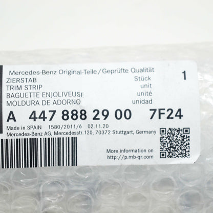 NEW MB VITO W447 AMG FRONT LEFT RADIATOR GRILLE CHROME TRIM A44788829007F24