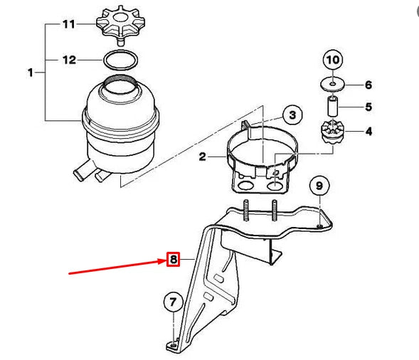 NEW BMW 1 COUPE E82 OIL CARRIER BRACKET 32416771807 6771807 ORIGINAL