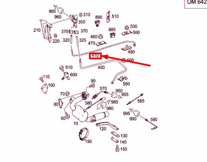 NEW MB SPRINTER W906 PARTICULATE FILTER DOWNSTREAM LINE A9064900437 ORIGINAL