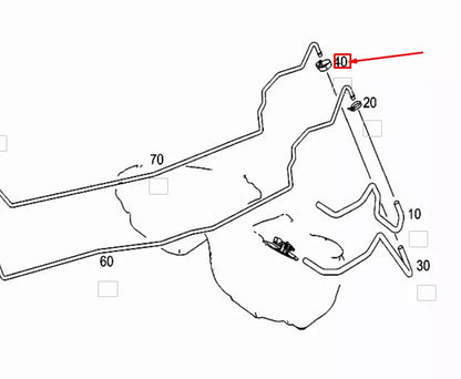 NEW MERCEDES-BENZ GLE W166 FUEL LINE HOSE CLAMP A0069971890