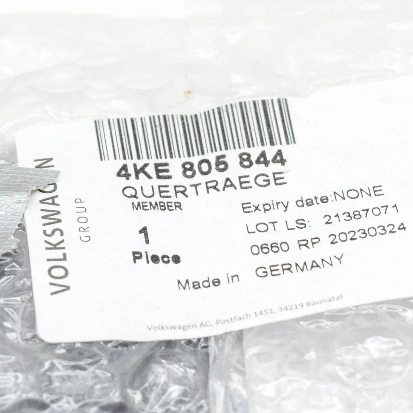 NEW AUDI E-TRON SPORTBACK GEA FRONT CROSS MEMBER 4KE805844 ORIGINAL