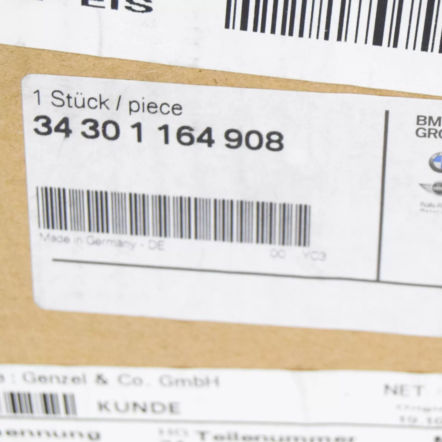 NEW BMW E38 E39 BRAKE FLUID RESERVOIR WITH WARNING SWITCH 1164908 34301164908