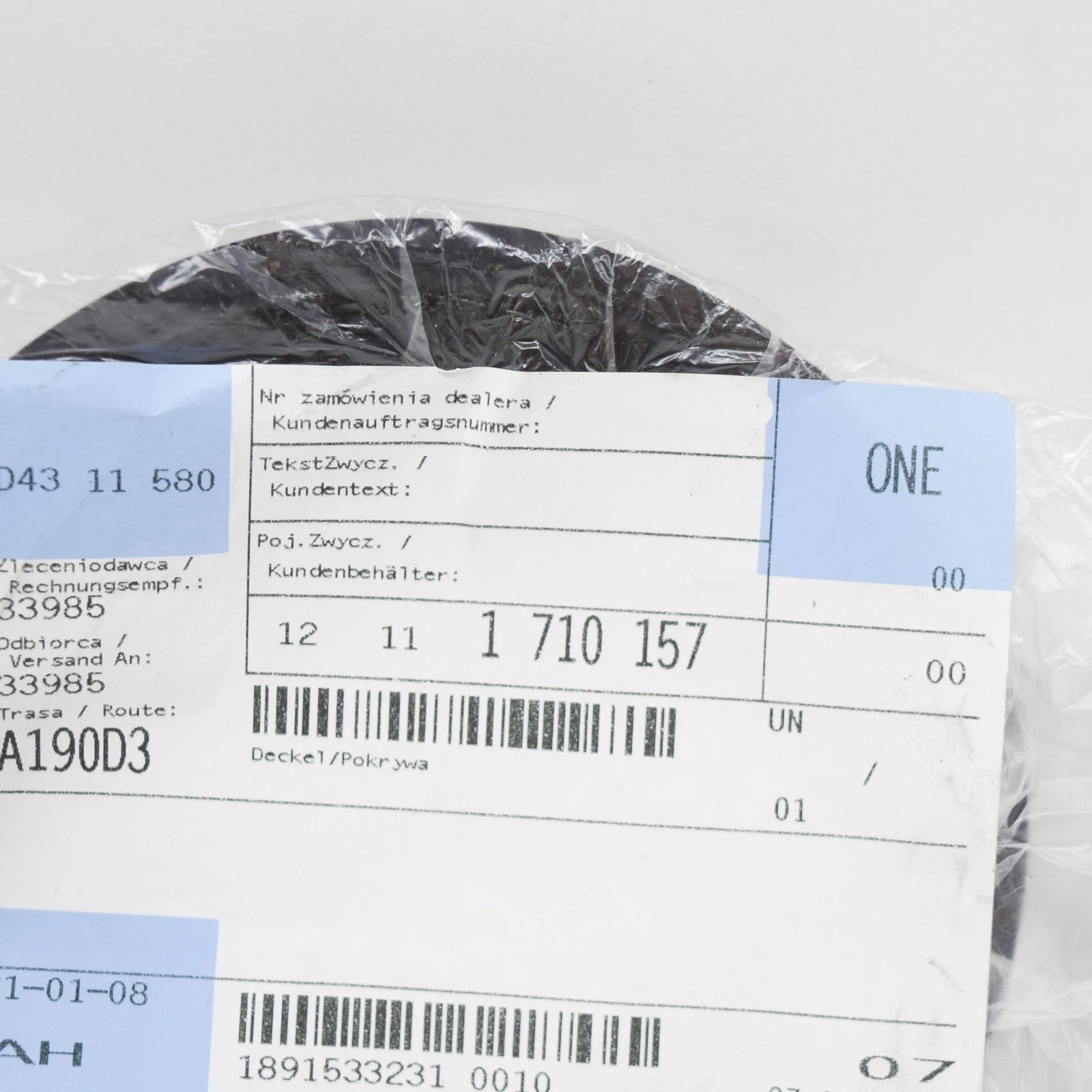 NEW BMW 7 E32 IGNITION WIRING COVER 12111710157 1710157 ORIGINAL