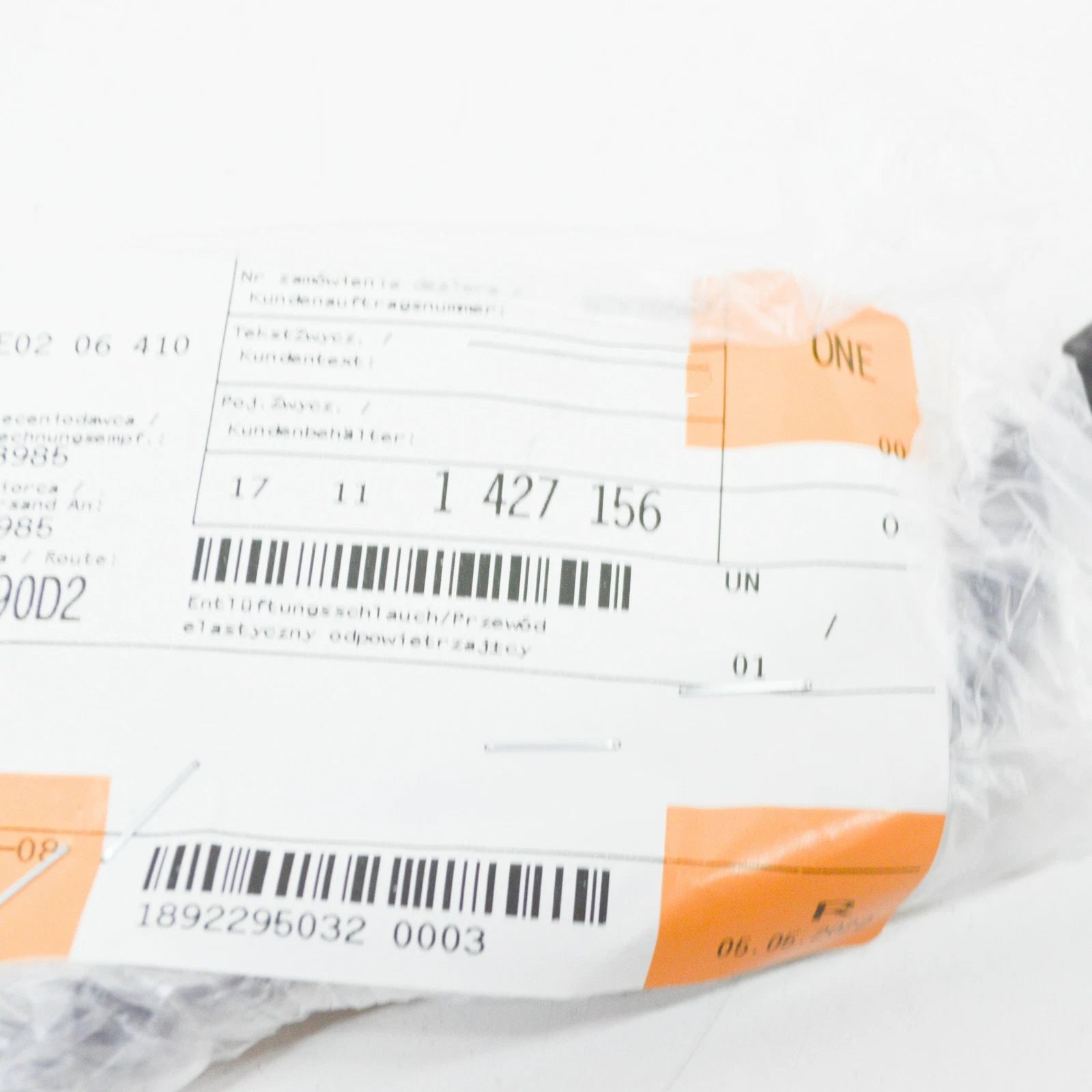 NEW BMW 5 E39 COOLANT OVERFLOW HOSE 17111427156 528I 142KW ORIGINAL