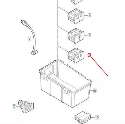 NEW AUDI A7 SPORTBACK 4G8 EXTERNAL AUDIO SOURCES CONNECTION 81A035736 ORIGINAL