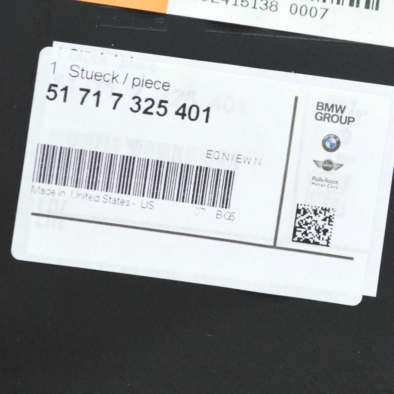 NEW BMW X5 E70 FRONT LEFT WHEEL ARCH COVER 51717325401 7325401 ORIGINAL