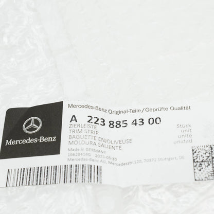 NEW MERCEDES-BENZ S W223 FRONT BUMPER RIGHT TRIM STRIP A2238854300 ORIGINAL