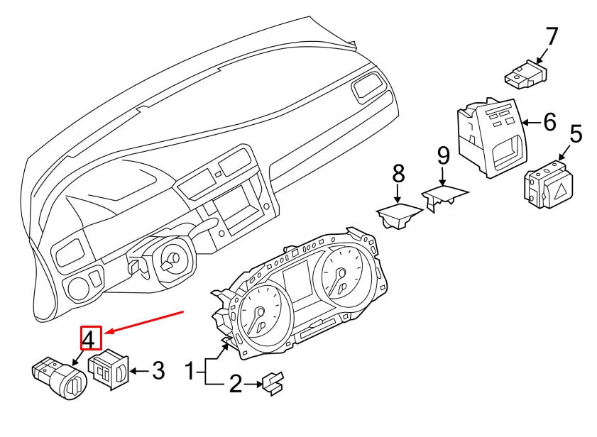 NEW VW GOLF VII 5G MK7 HEADLIGHT SWITCH CONTROL UNIT 5G0941431BJWZU ORIGINAL