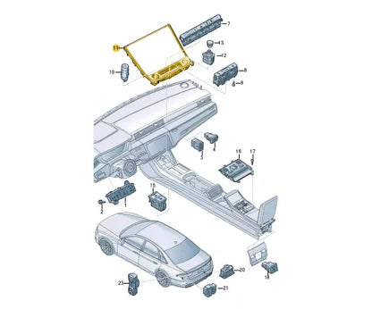 NEW AUDI A8 4N LOWER CENTER CONSOLE TRIM LHD 4N1863263