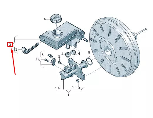 NEW VOLKSWAGEN TIGUAN AD1 BRAKE FLUID TANK 5Q1611301C
