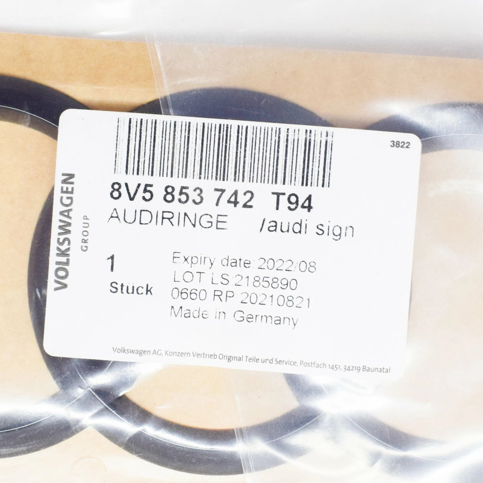 NEW AUDI Q3 F3 REAR EMBLEM BADGE 8V5853742T94