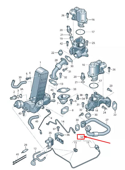 NEW AUDI Q7 4L ENGINE VACUUM HOSE 057131051M
