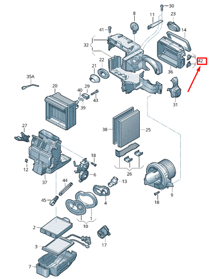 new skoda rapid nh intake duct actuator lhd 8z1819133 original