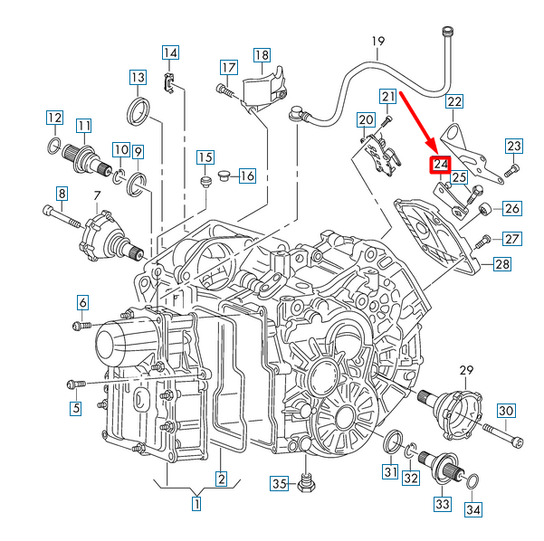 new volkswagen passat b8 3g gearbox lever 0am321171c original