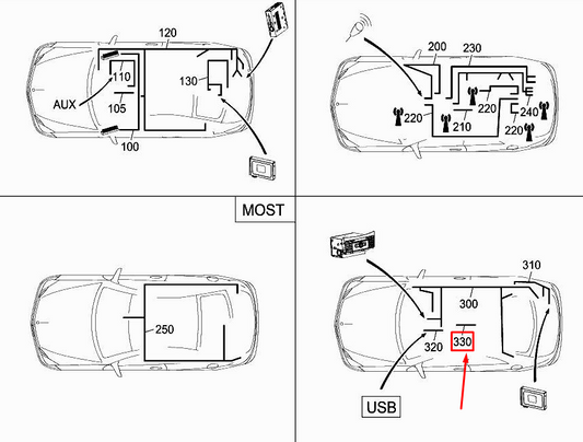 new mercedes-benz e coupe c207 multimedia box wiring harness a2075402001