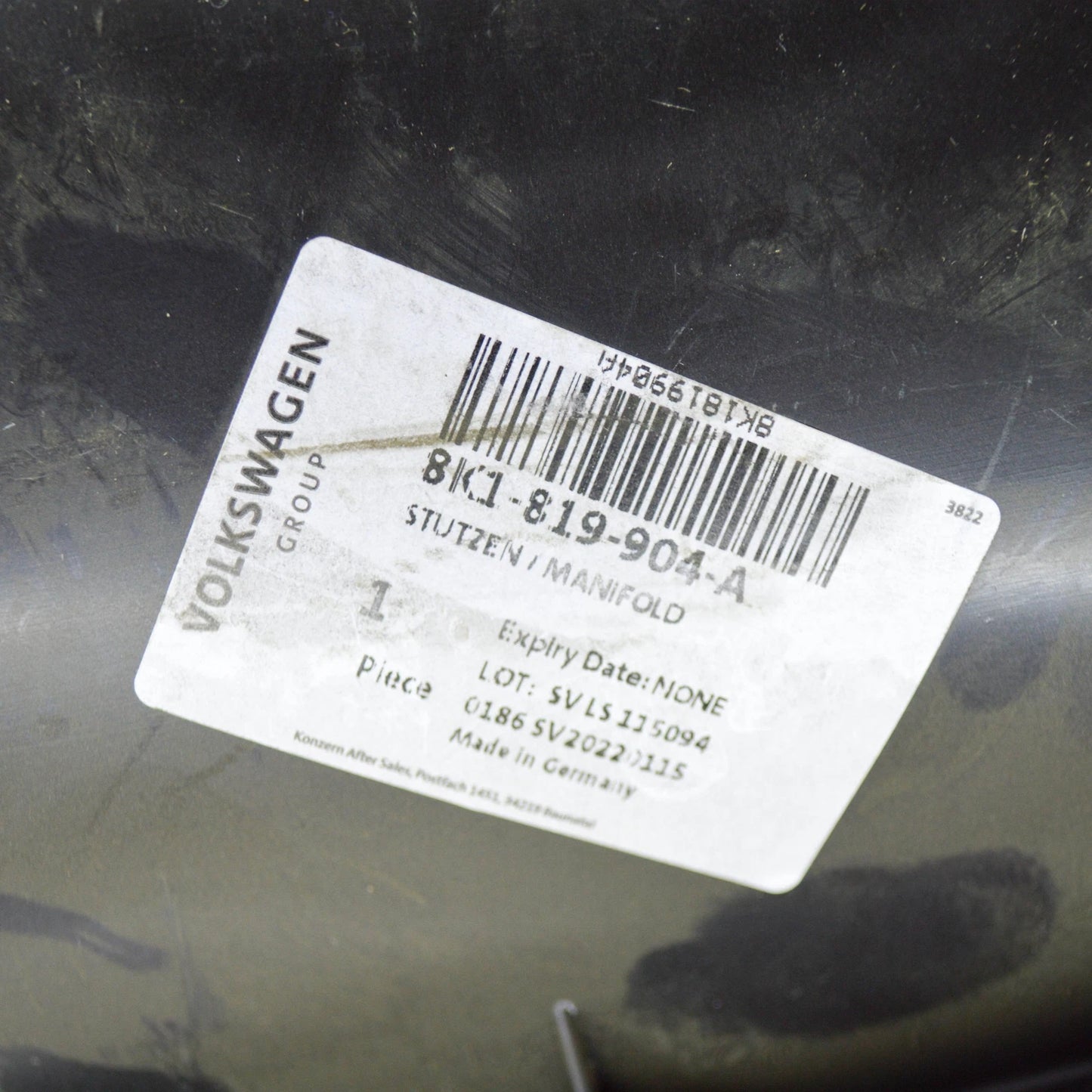 NEW AUDI A4 B8 INTAKE DASHBOARD DUCT LHD 8K1819904A ORIGINAL