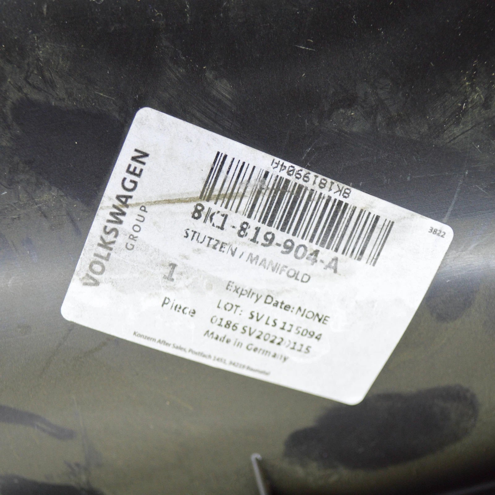 NEW AUDI A4 B8 INTAKE DASHBOARD DUCT LHD 8K1819904A ORIGINAL