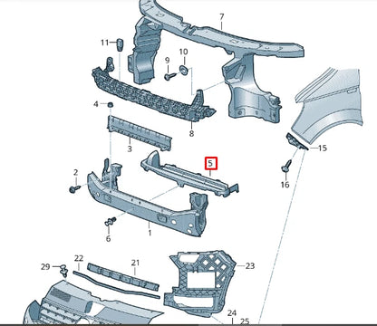 NEW VOLKSWAGEN TRANSPORTER T6 NOISE INSULATION PLATE 7E0805962C ORIGINAL