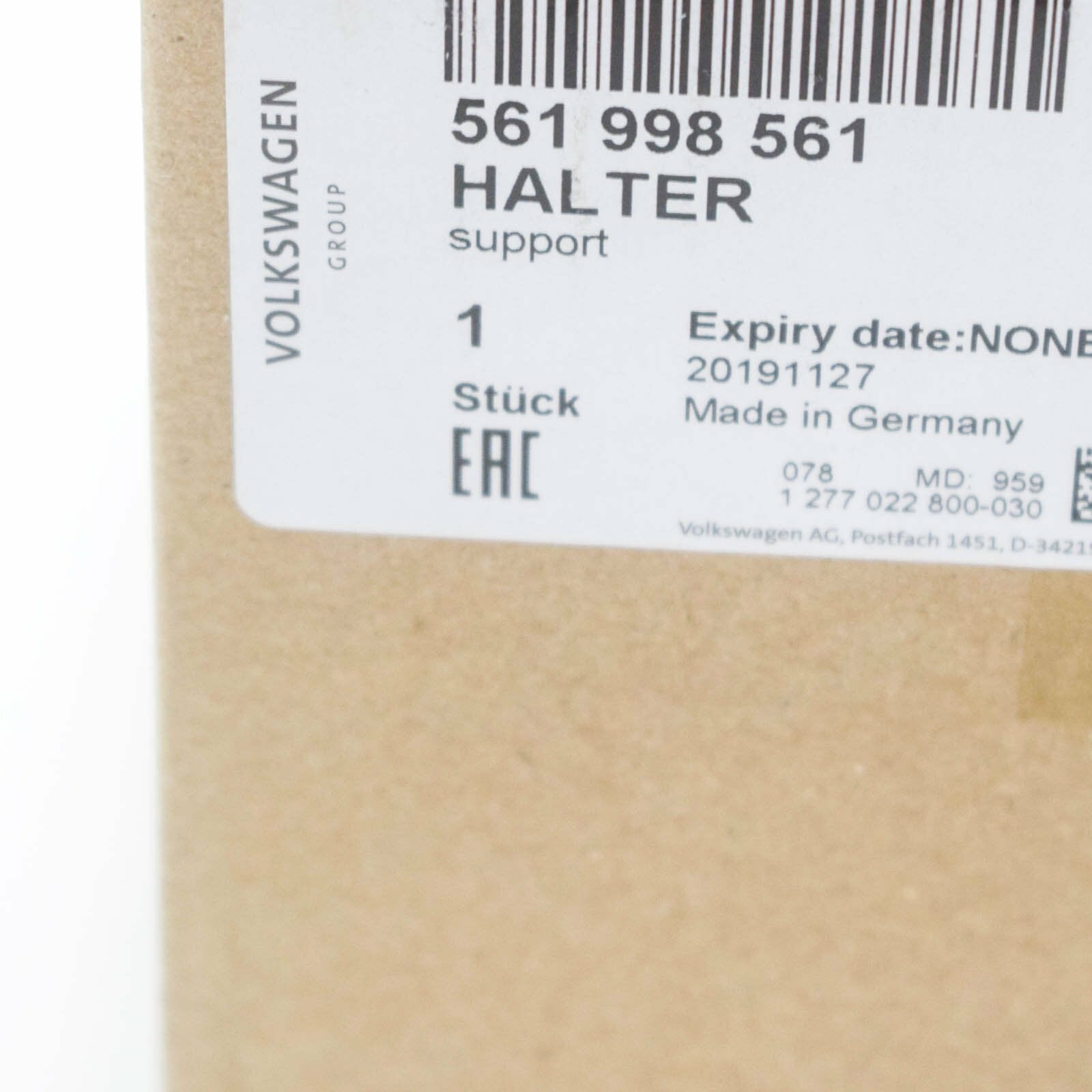 NEW VW PASSAT B8 CRUISE CONTROL DISTANCE SENSOR HARDWARE KIT 561998561 ORIGINAL