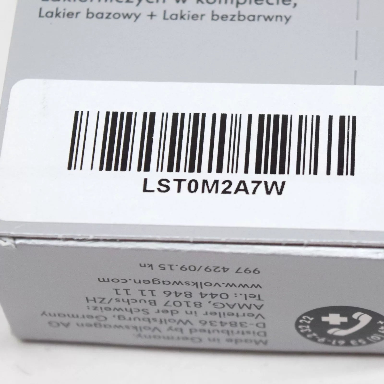 NEW VOLKSWAGEN AUDI TOUCH UP PENCIL PAINT SET SILVER METALLIC LST0M2A7W ORIGINAL