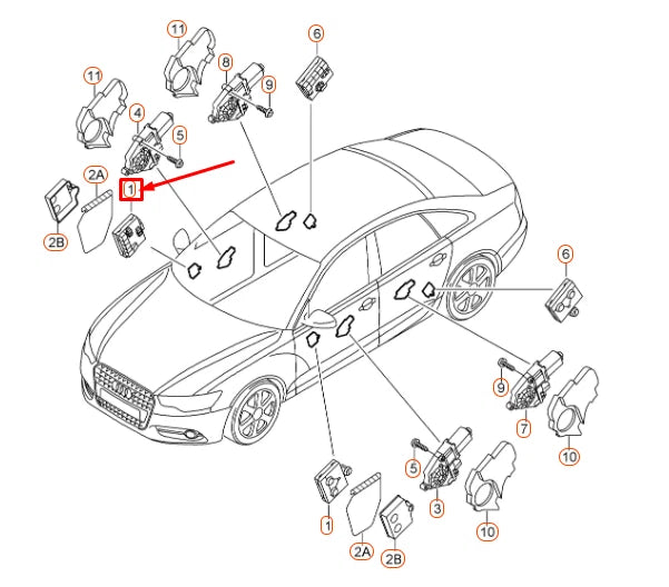 NEW AUDI A6 C6 FRONT RIGHT DOOR CONTROL UNIT LHD 4F0959792T ORIGINAL